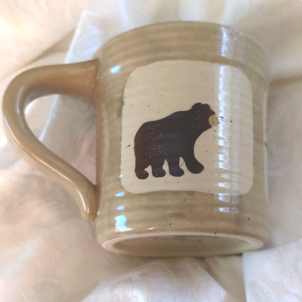 NWOT Sonoma Lodge Coffee Mug Tree, Moose, Bear 4" Tall 4" wide